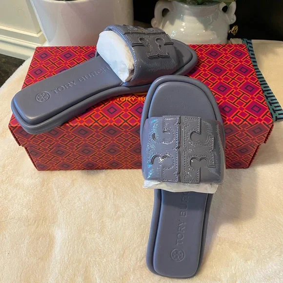 TORY BURCH DOUBLE T SPORT SLIDE - Picture 3 of 8